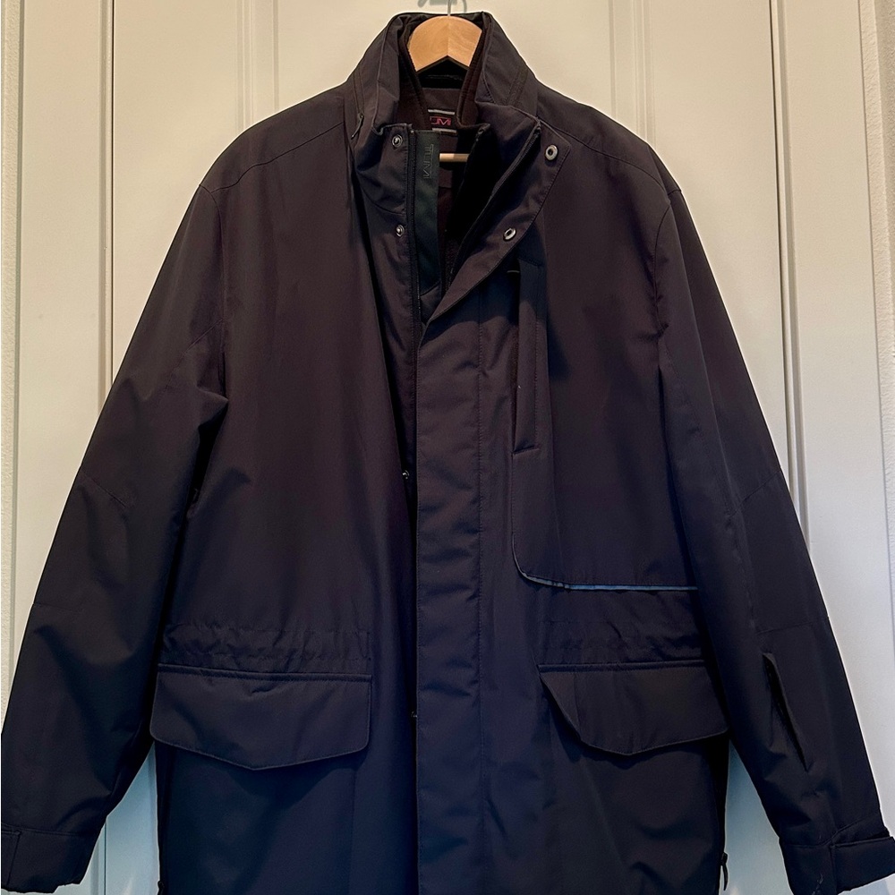 Tumi Men's  Black Insulated Weatherproof Coat